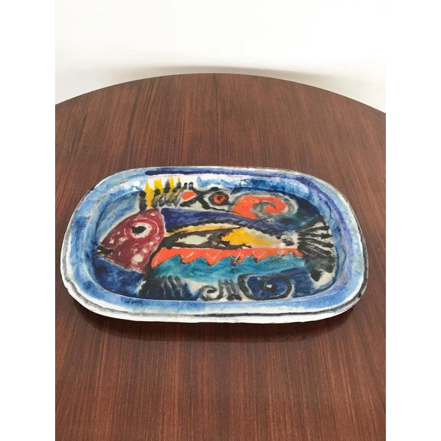 Italian Ceramic Dish by Giovanni De Simone, 1950s For Sale - Image 4 of 10