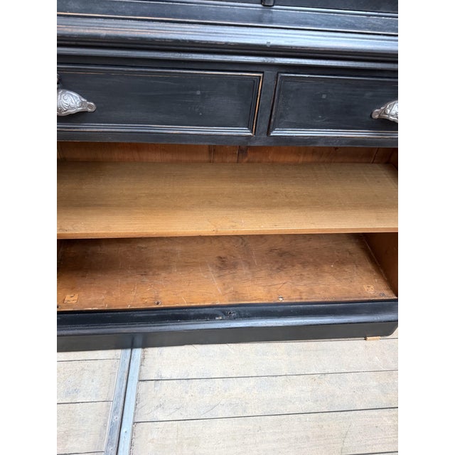 Black 19th Century Mahogany Bookcase, France For Sale - Image 8 of 13