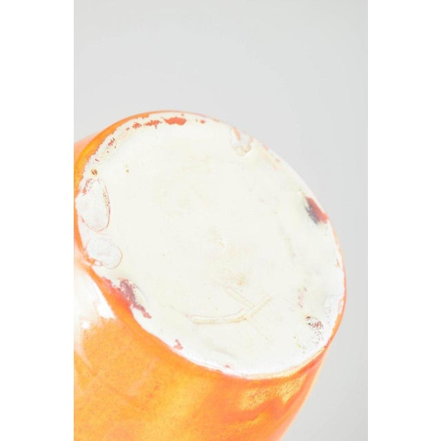 Yellow and Orange Glazed Ceramic Vase from Kähler, Denmark, 1930s For Sale - Image 4 of 5