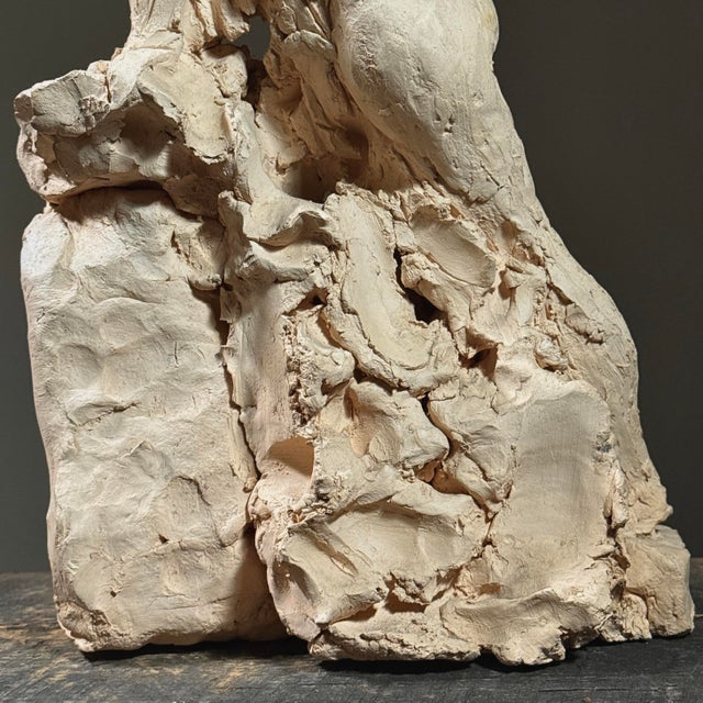 Vintage Expressionist Plaster Figurative Nude Sculpture For Sale - Image 11 of 12