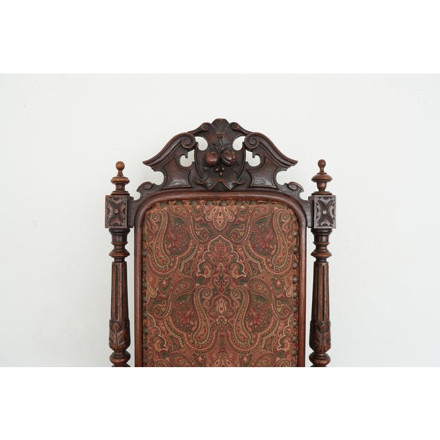 1960s Vintage Spanish Revival Carved Wood Armchairs (Set of 2) For Sale - Image 5 of 17