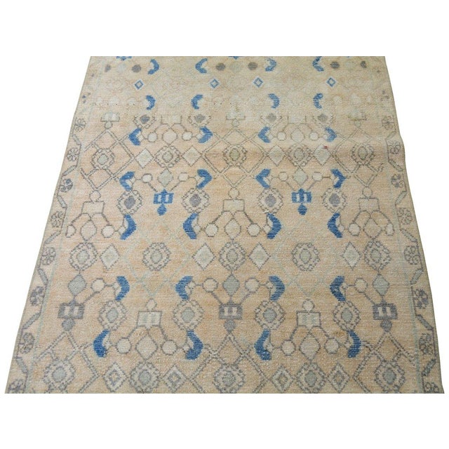 Vintage Turkish Hand Knotted Wool Rug, 2'9''x14' For Sale - Image 4 of 4