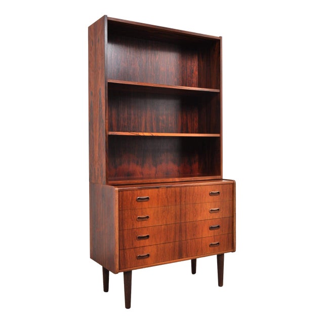 Vintage Danish Rosewood Bookcase, 1960s For Sale