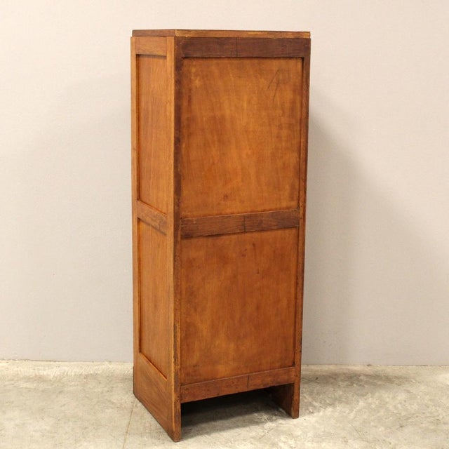 Wood Vintage Filing Cabinet in Oak, 1930s For Sale - Image 7 of 11