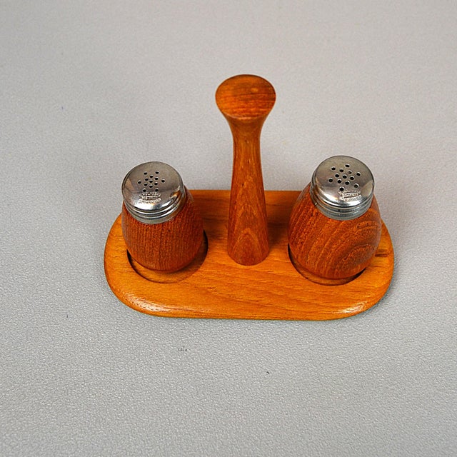Teak Spice Set from Karl Holmberg Ab, 1960s, Set of 3 For Sale - Image 4 of 13