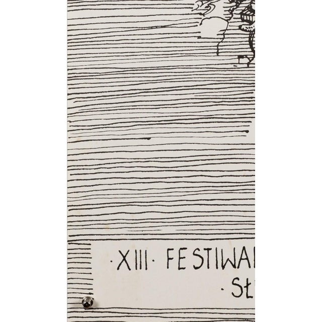 Black 13th Polish Piano Festival Music Festival Poster, 1979 For Sale - Image 8 of 9