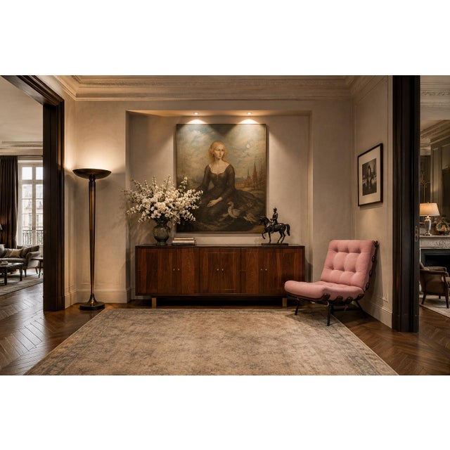 Once mistakenly attributed to Martin Eisler’s iconic&nbsp;Costela Chair (1953), this Slatted Lounge Chair was in fact...