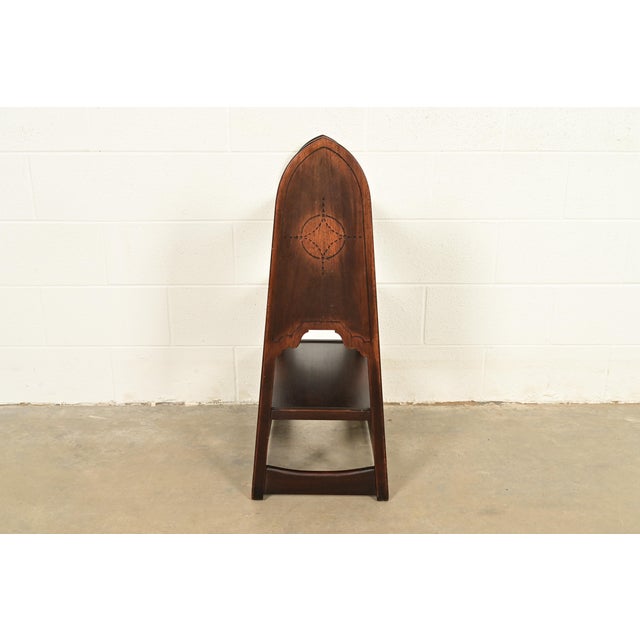 Limbert Antique Mission Oak Arts & Crafts Bookcase or Magazine Stand, Circa 1910 For Sale - Image 10 of 11