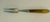 Wood Vintage Japanese Mid-Century Stainless & Wood Cocktail Forks — Set of 12 For Sale - Image 7 of 12
