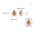 1 Ct Pear Cut Yellow Sapphire Stud Earrings With Diamonds in 14k Gold- A Pair For Sale - Image 11 of 13