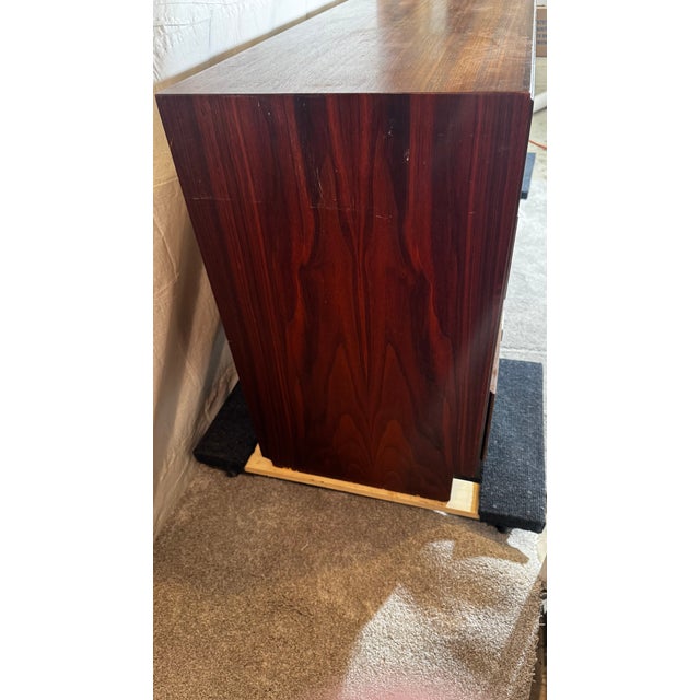 Wood Mid Century 8 and 12 Drawer Dresser Set Attributed to Jack Cartwright by Founders For Sale - Image 7 of 11