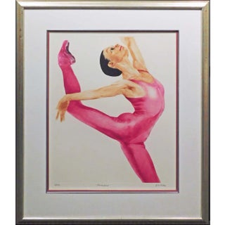 G H Rothe Sarafina 1989 Ballet Dancer Hand Signed Framed Mezzotint For Sale