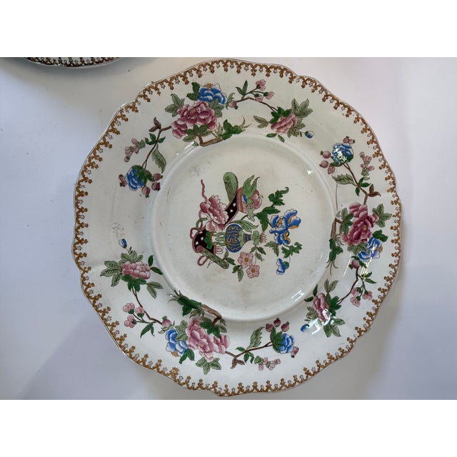 Victorian Early Victorian Copeland & Garrett Hand-Painted Ironstone Tureen, C. 1835–45 — A Rare Survivor With Original Stand. For Sale - Image 3 of 10