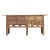 Antique Chinese Natural Wood Sideboard With Iron Hardware For Sale