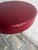 1980s Vintage Industrial Bar Stools with Burgundy Seats, 1980s, Set of 3 For Sale - Image 5 of 8