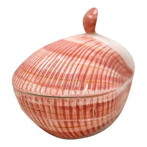 Fitz & Floyd Shell Trinket Dish Coastal Decor Vintage Hollywood Regency Vessel