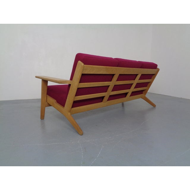 1960s GE 290 Oak Sofa with Kvadrat Hallingdal by Hans J. Wegner for Getama, 1960s For Sale - Image 5 of 18