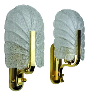 Leaf Wall Lights by Carl Fagerlund, 1970, Set of 2