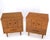 Brown Light Walnut Double Door Compartment One Drawer Cone Tapered Legs End Tables For Sale - Image 8 of 18