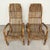 Tan Vintage Italian Chairs and Coffee Table in Wicker, 1970s, Set of 3 For Sale - Image 8 of 18