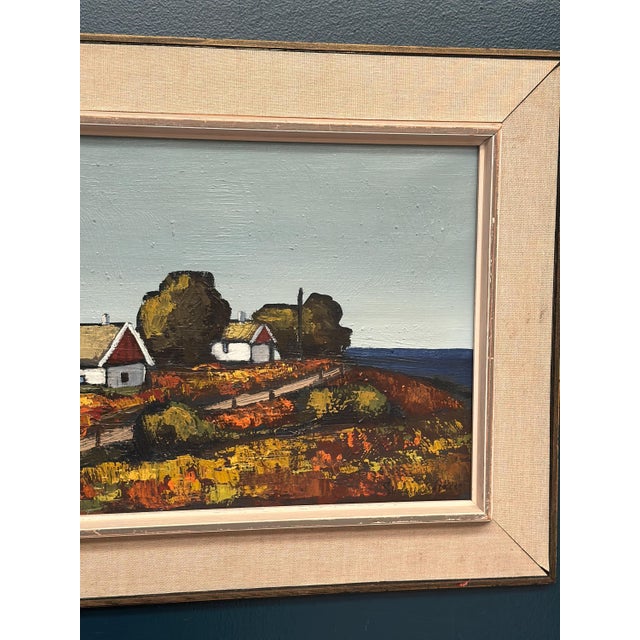Saxhup, Landscape Motif, 1966, Oil on Canvas, Framed For Sale - Image 16 of 18