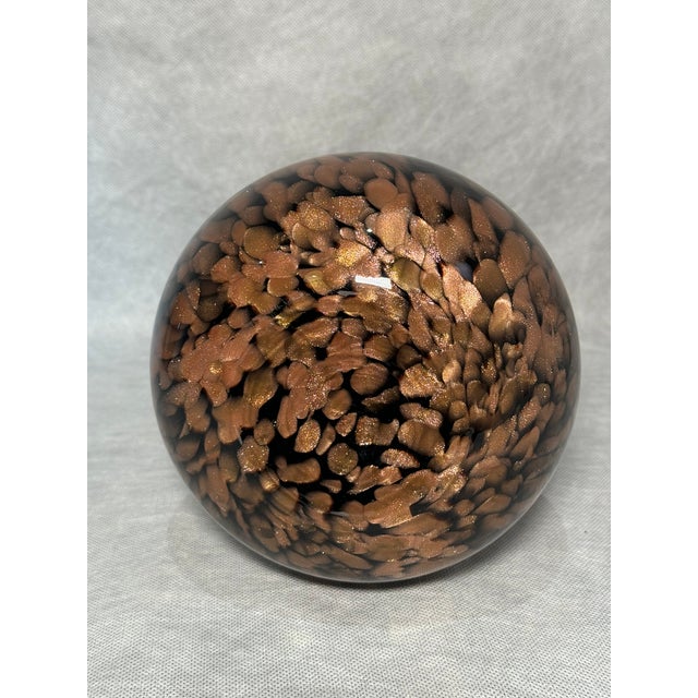 Black and Gold Murano Glass Vase, 1960s For Sale - Image 3 of 6