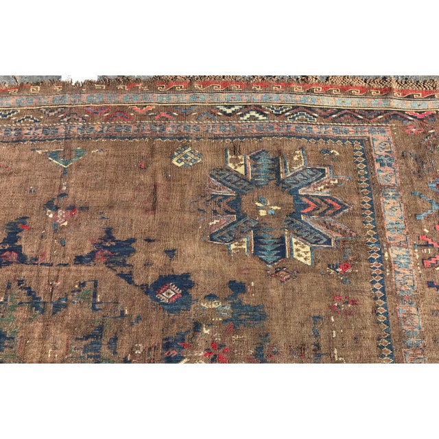 1900s Azerbaijan Soumac Rug-6′10″ × 9′10″ For Sale - Image 10 of 13