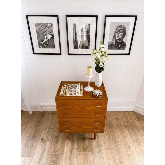 Beige Mid-Century Modern Chest of Drawers in Ash, Czechoslovakia, 1960s For Sale - Image 8 of 18
