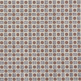 Schumacher X Celerie Kemble Mottley Grid Fabric in Wren For Sale