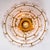 Metal Round Crystal Glass and Brass Flush Mount from Kinkeldey, Germany, 1970s For Sale - Image 7 of 12
