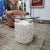 Contemporary Vintage Postmodern Natural Mactan Stone Side Table For Sale - Image 3 of 12