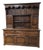 Mid 20th Century English Oak Paneled 5 Door & 3 Drawer Dresser and Rack With Shaped Frieze For Sale