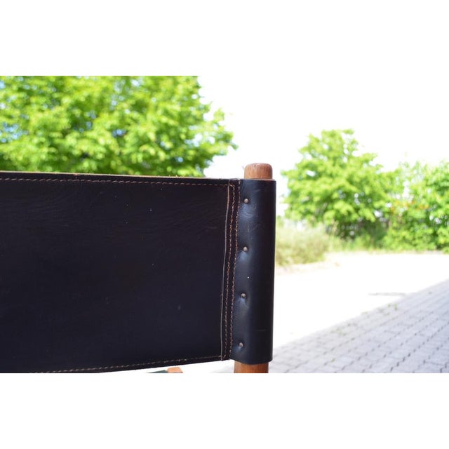 Mid-Century Leather & Oak Model 3024 Dining Chairs by Helmut Magg for Deutsche Werkstatten, 1957, Set of 4 For Sale - Image 15 of 17