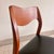 Mid-Century Modern 1960s Niels Møller Model 71 Teak Dining Chairs – Newly Reupholstered Black Leather (Pair) For Sale - Image 3 of 11