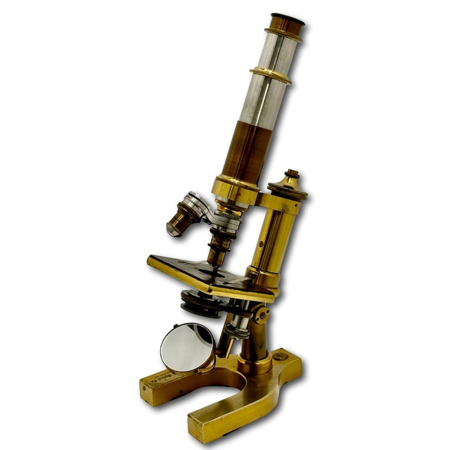 This Really is a Great Looking & Very Fine Quality Authentic Antique Solid Brass Doctors & Medical Students Microscope....