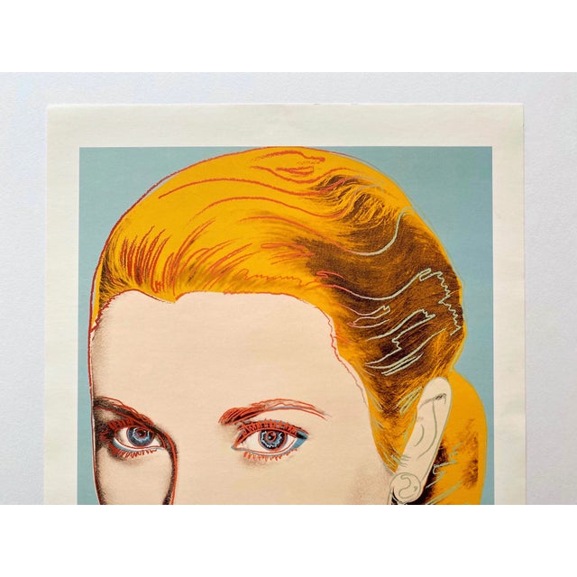 1980s Andy Warhol Estate Vintage 1989 Pop Art Lithograph Print " Grace Kelly " 1984 For Sale - Image 5 of 11