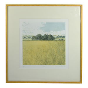 Late 20th Century Phil Greenwood (Uk B 1943) Fine Landscape Etching Signed