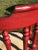 Late 20th Century Red Distressed Captains Armchair Swivel Barstools - Set of 4 For Sale - Image 5 of 6