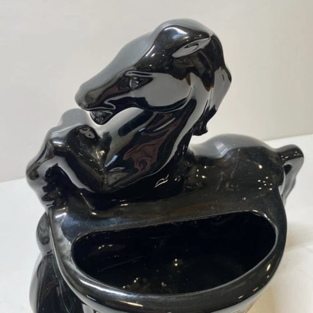 Mid-Century Modern Vintage Ceramic Horse Planter Mid Century Modern For Sale - Image 3 of 12