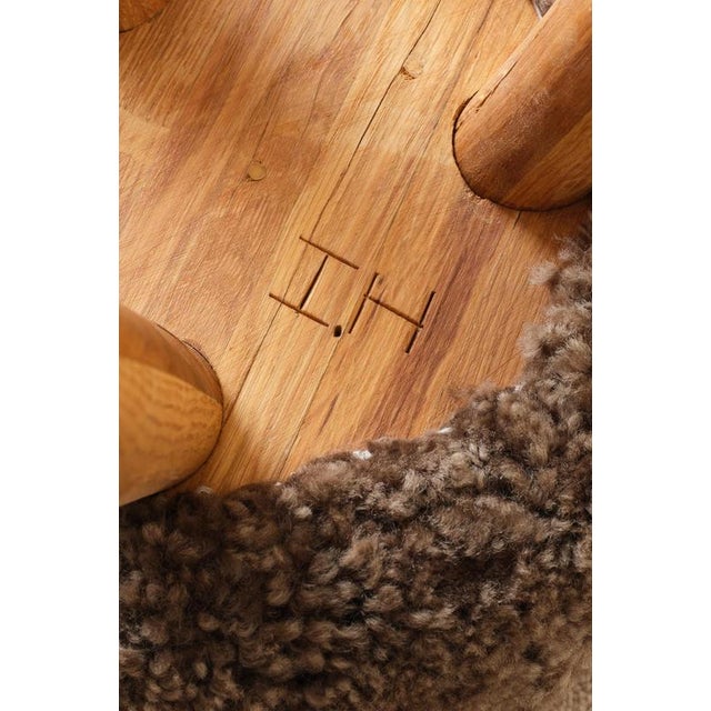 Wood Stool by Ingvar Hildingsson, Sweden, 1890s For Sale - Image 7 of 9