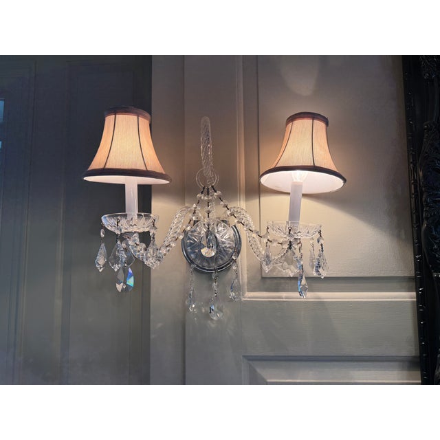 Schonbeck Isabel 7 Arm Crystal Chandelier and Sconces For Sale - Image 9 of 12