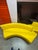 Pair of Jonathan Adler Curved Arc Banquette Sectional — Custom Yellow Upholstery — Mid-Century Revival For Sale - Image 14 of 16