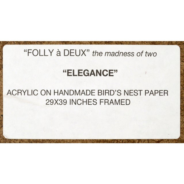 Paper "Elegance" Abstract Handmade Paper Composition by Marc Foster Grant For Sale - Image 7 of 8