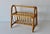 Franco Albini Mid-Century French Style Bentwood Bamboo Rattan Magazine Book Newspaper Rack Caddy Vintage For Sale - Image 4 of 12