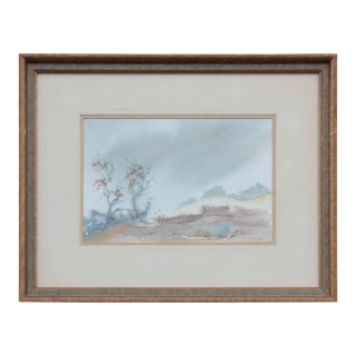 Deep Tonal Impressionist Desert Landscape 1960s For Sale