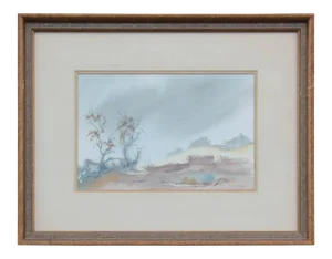 Deep Tonal Impressionist Desert Landscape 1960s