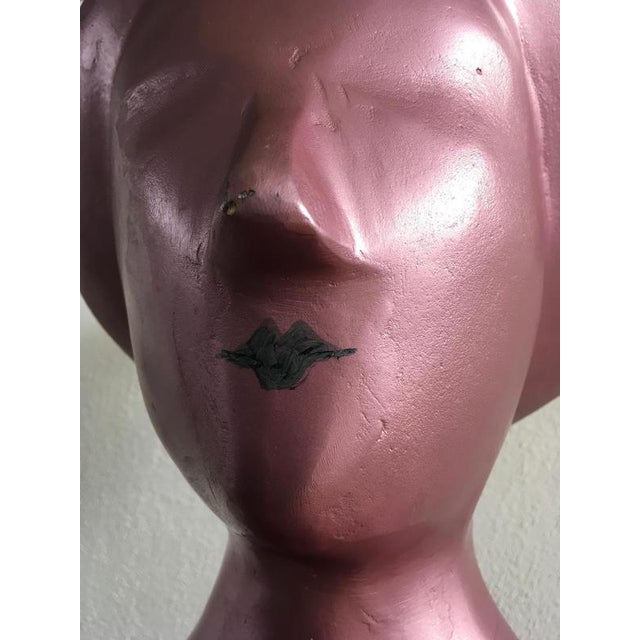 Italian Postmodern Sculpture in Pink Lacquered Aluminum attributed to Ugo La Pietra, 1980 For Sale - Image 6 of 18