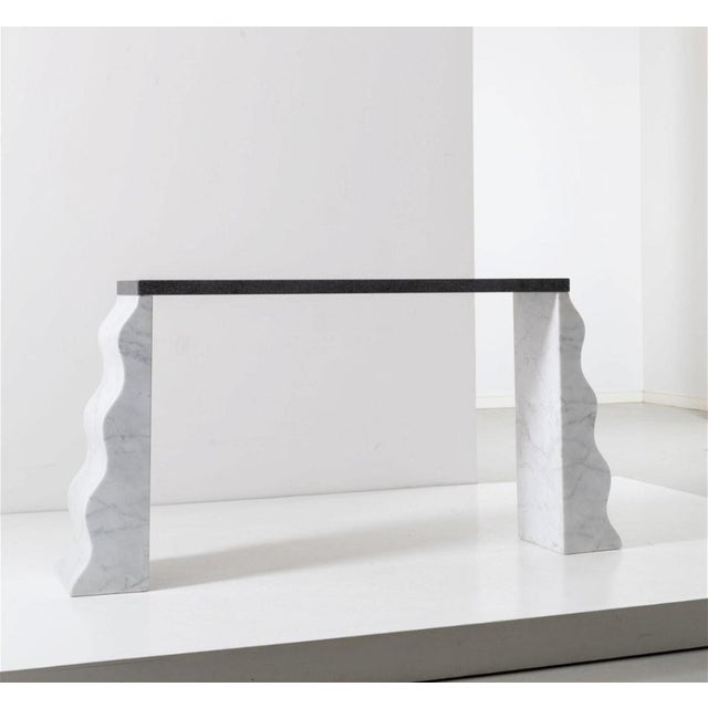Montenegro Console Table by Ettore Sottsass for Ultima Edizioni, 1980s, in Very Good conditions. Designed 1980 to 1989 I...