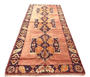 Vintage Hand Knotted Anatolian Rug - 5'1" X 12'7"