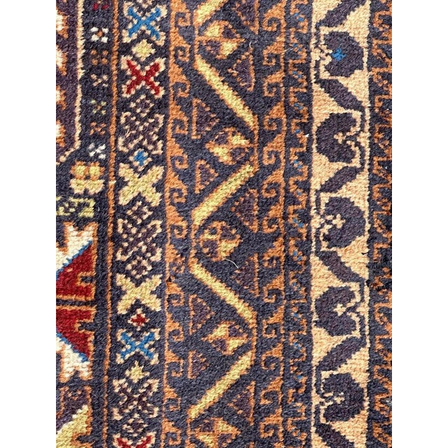Blue Turkmen Baluch Rug, 1970s For Sale - Image 8 of 18